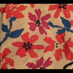 LULAROE TC EUC FLORAL LEGGINGS